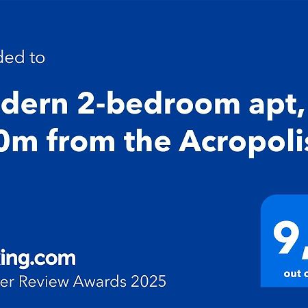 Modern 2-Bedroom Apt, 200M From The Acropolis Athens Exterior photo